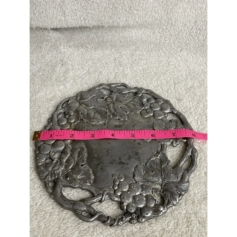 Vintage Arthur Court 2000 Grape Leaves Trivet / Wall Hanging 8 